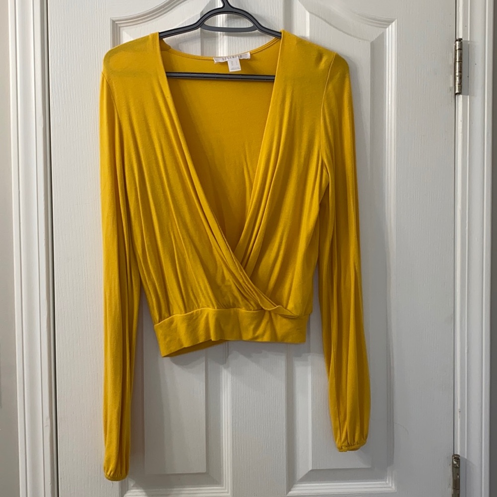 Yellow Plunge Top
